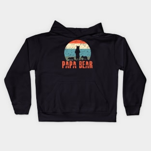 Father fathers day dad bear Kids Hoodie